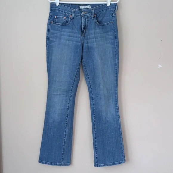 Levi's 515 Boot Cut Jeans 4M Blue Pockets - Picture 12 of 16